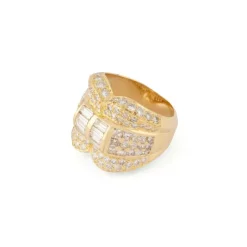 Bague or jaune et diamant