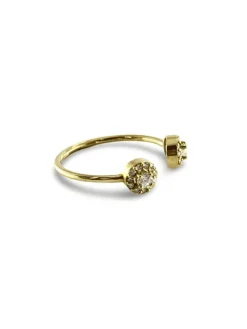 Bague or jaune et diamants