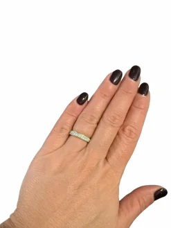 Bague or jaune et diamants