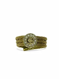 Bague or jaune et diamants 0,12 ct