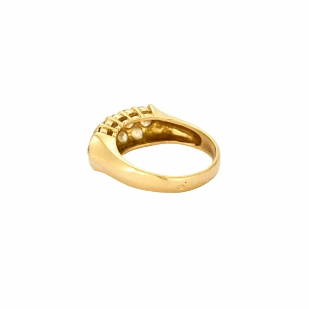 Bague or jaune et diamant