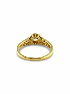 Bague or jaune et diamants