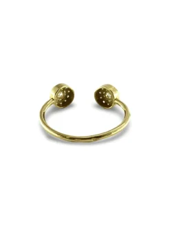 Bague or jaune et diamants