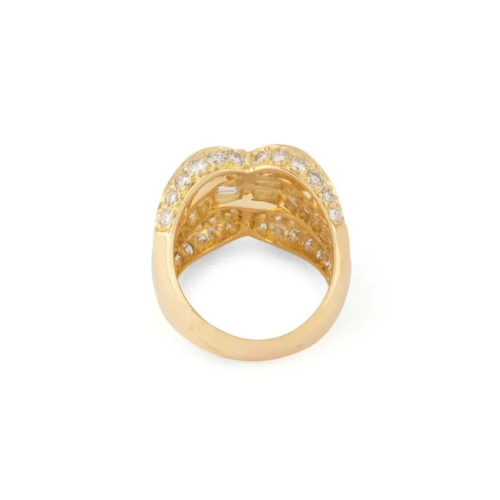 Bague or jaune et diamant
