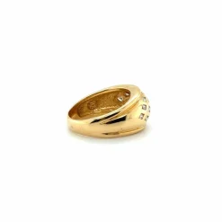Bague or jaune et diamants