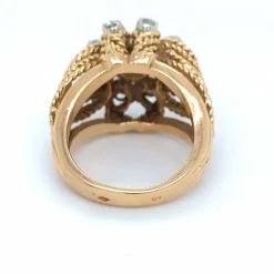 Bague or jaune et diamants
