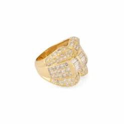 Bague or jaune et diamant