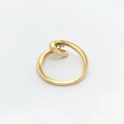 Bague or jaune et diamant