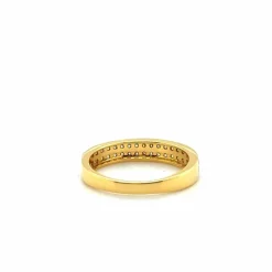 Bague or jaune et diamants