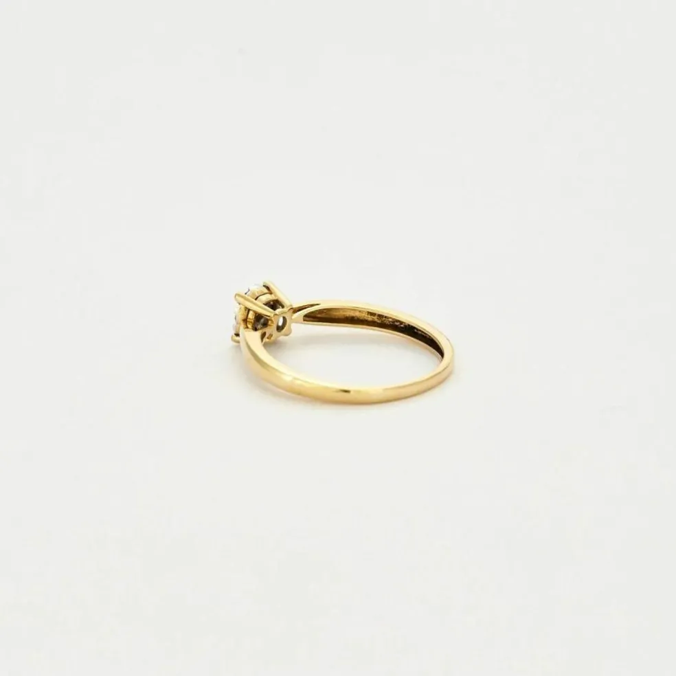 Bague OR JAUNE et DIAMANTS