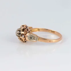 Bague or jaune et diamant