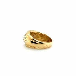 Bague or jaune et diamants