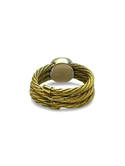 Bague or jaune et diamants 0,12 ct