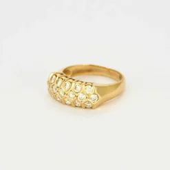 Bague or jaune et diamant