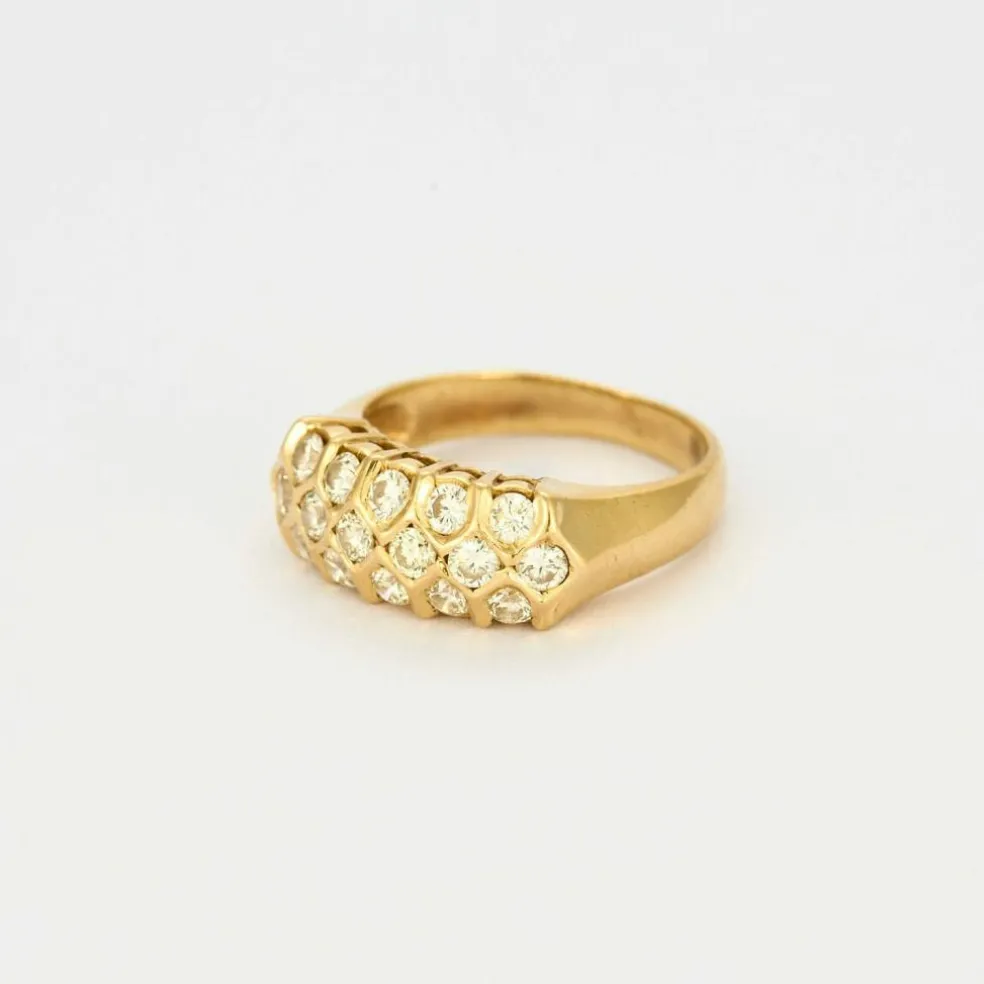 Bague or jaune et diamant