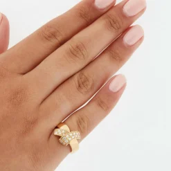 Bague Or Jaune et Diamants