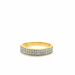Bague or jaune et diamants