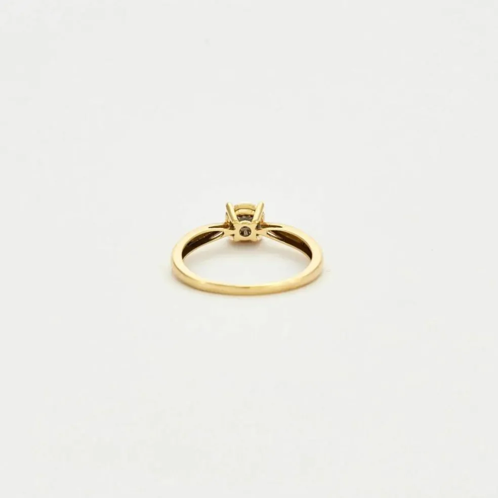 Bague OR JAUNE et DIAMANTS
