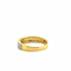 Bague or jaune et diamants