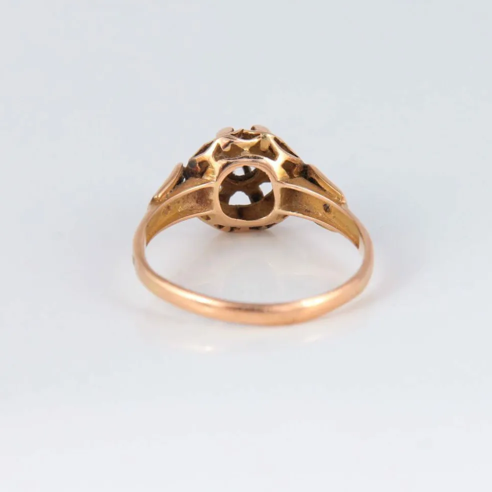 Bague or jaune et diamant