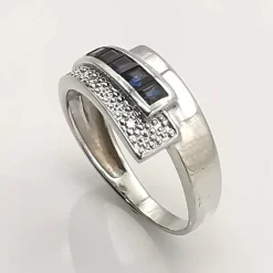 Bague Or jaune et Saphirs