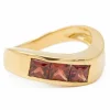 Bague Or jaune Grenat