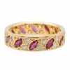 Bague Or jaune Grenats