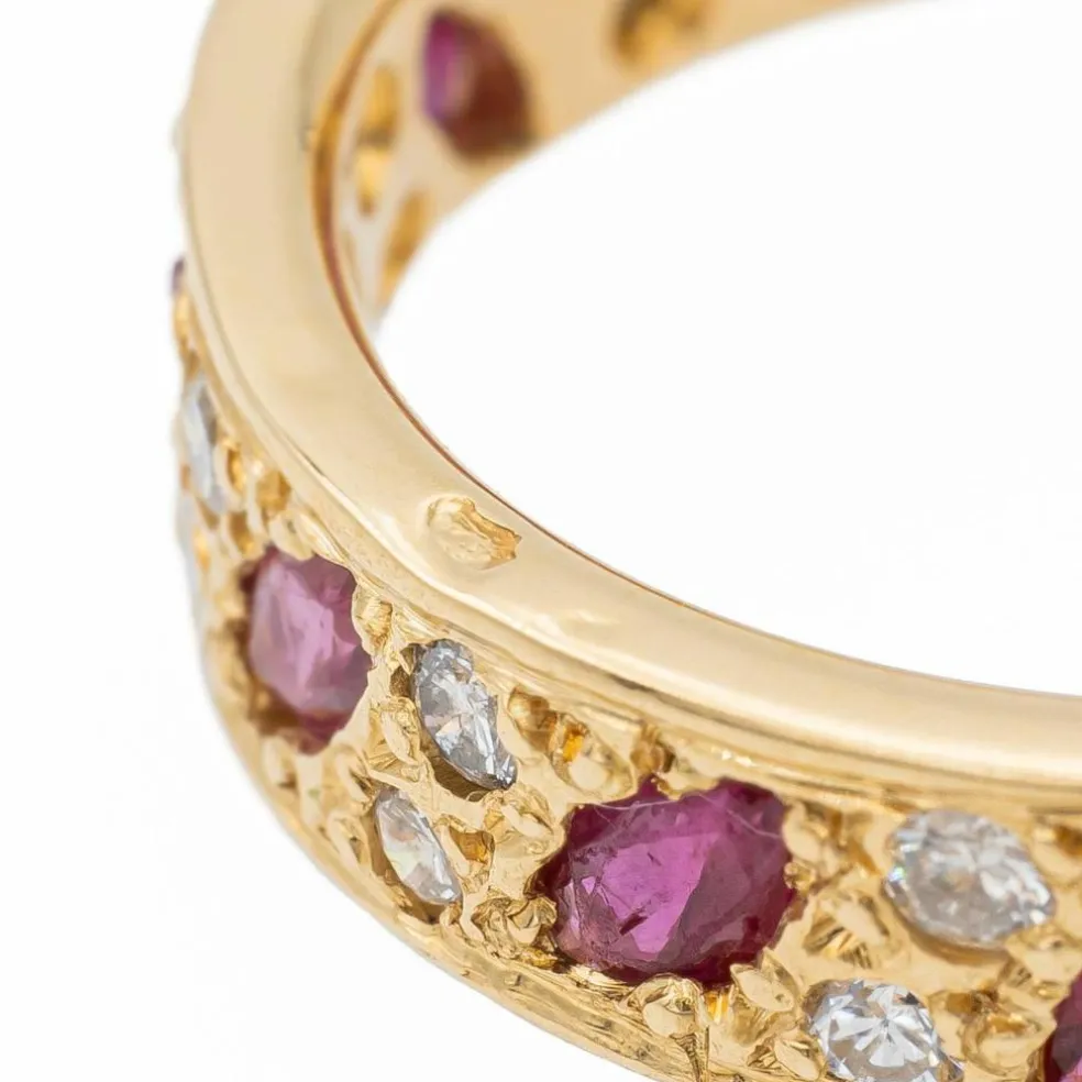 Bague Or jaune Grenats