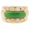 Bague Or jaune Jade Jadéite