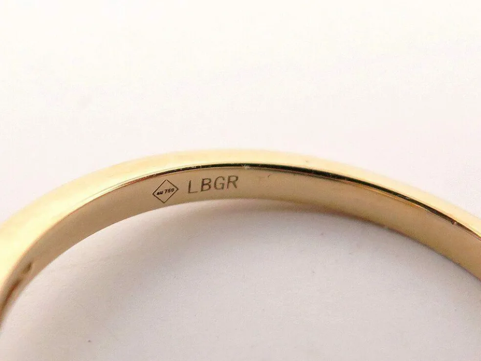 bague or jaune 18k 53 21 diamants 0.25ct 3.1 gr en