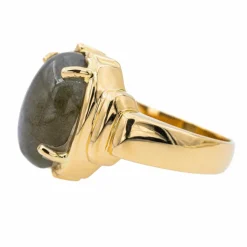 Bague Or jaune Labradorite