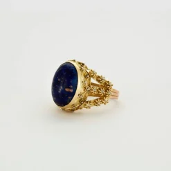 Bague Or jaune Lapis-lazuli