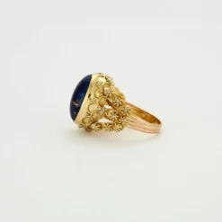 Bague Or jaune Lapis-lazuli