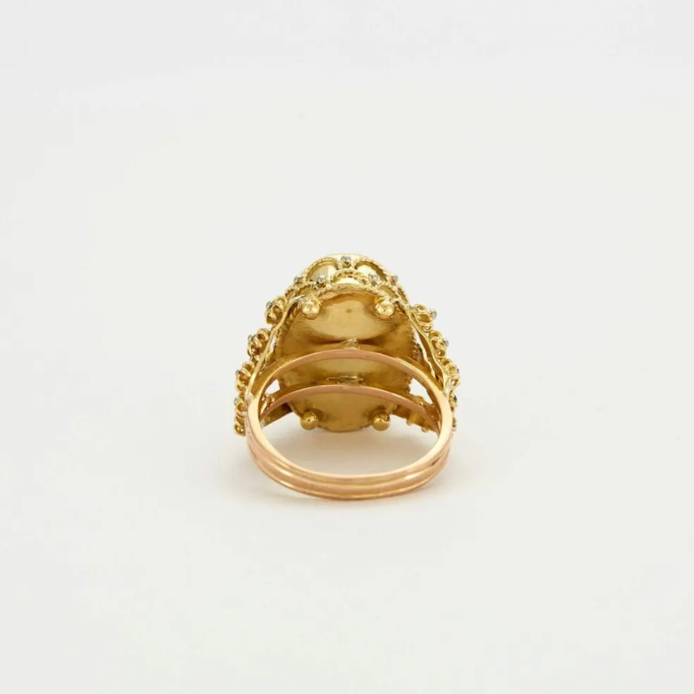 Bague Or jaune Lapis-lazuli