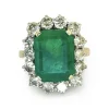 Bague or jaune émeraude 6,80 ct