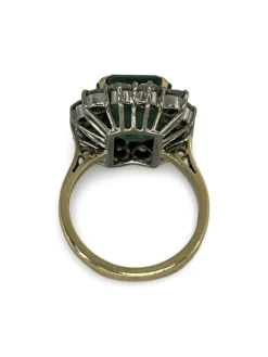 Bague or jaune émeraude 6,80 ct
