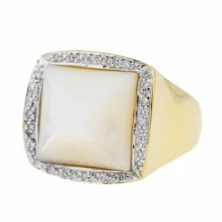 Bague Or jaune Nacre