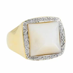 Bague Or jaune Nacre