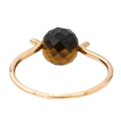Bague Or jaune oeil-de-Tigre