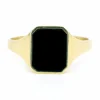 Bague or jaune, Onyx