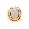 Bague Or jaune Opale Diamants