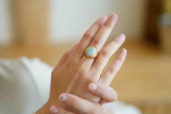 Bague Or jaune Opale Diamants