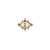 Bague OR JAUNE, OPALE et RUBIS
