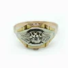 Bague or jaune, or blanc, diamant
