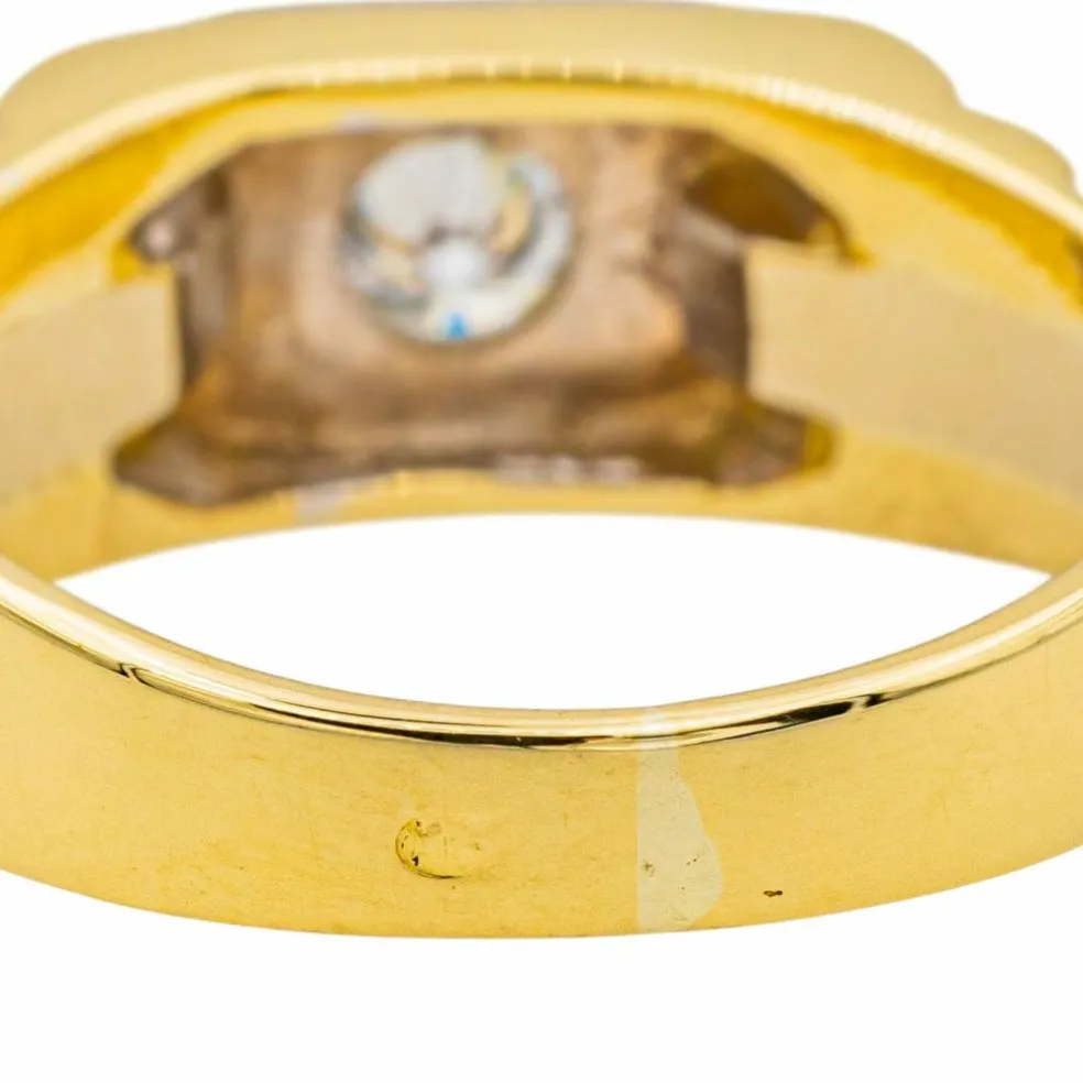 Bague Or jaune, Or blanc Diamant