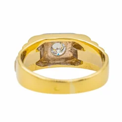 Bague Or jaune, Or blanc Diamant