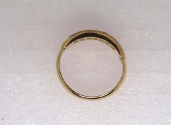 Bague Or jaune pavé de Diamants