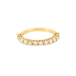 Bague Or jaune pavage Diamants