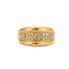 Bague or jaune pavage Diamants