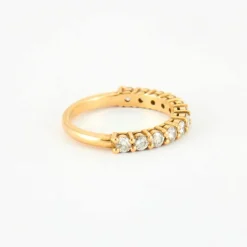 Bague Or jaune pavage Diamants
